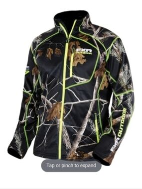 FXR | Camo Jacket Boys Size 2 Neon Accents